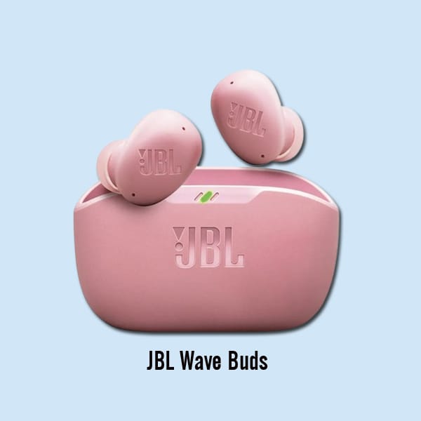JBL Wave Buds ANC earbuds , 40ht playtime , Speed charge,  App for Customized  Extra Bass Eq (Pink)